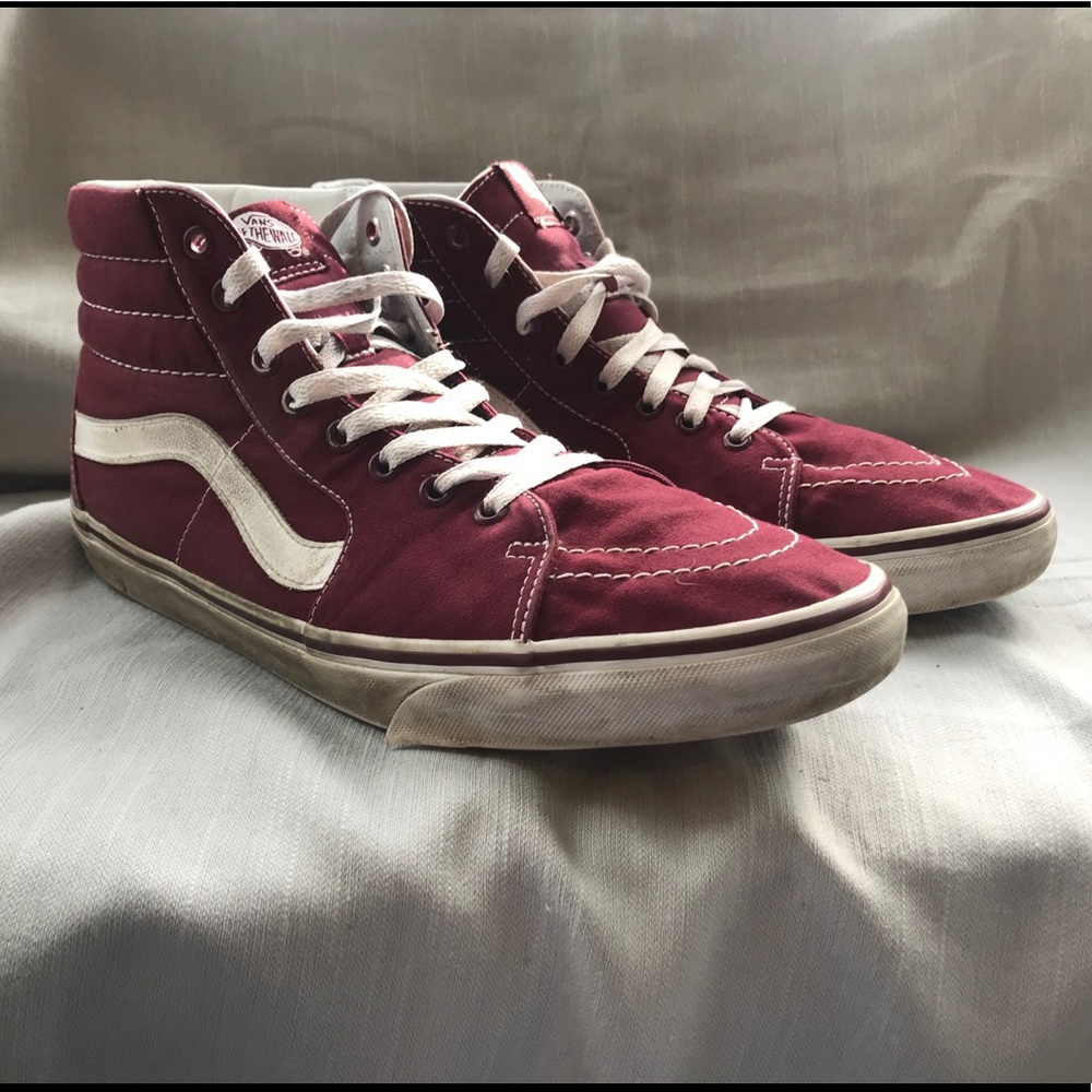 Vans, maroon, canvas